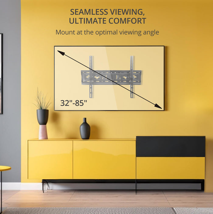 Bracket Pro Versatile Full Motion TV Mount: Ideal for Screens 32"-85" - BPX3285 Black