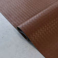 Bran Basket Weave Faux Leather 1/2 Yard
