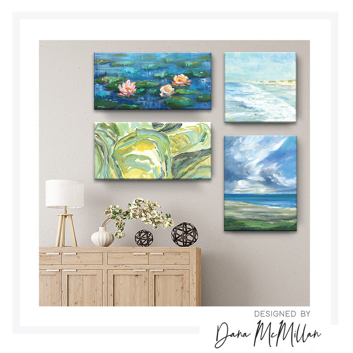 'Bright Blue No. 1' Wrapped Canvas Wall Art