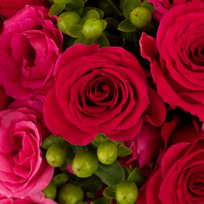Bright Pink Flower Bouquet Stem - Image