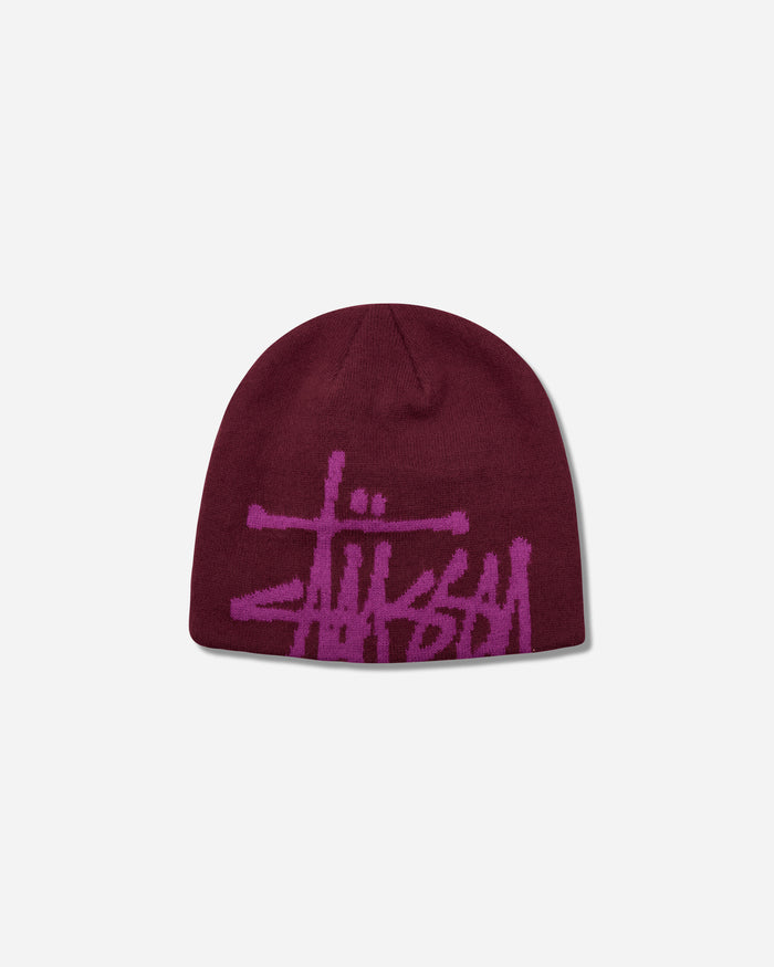 Stüssy Brushed Out Basic Skullcap Plum Hats Caps 1321279SJ 0805