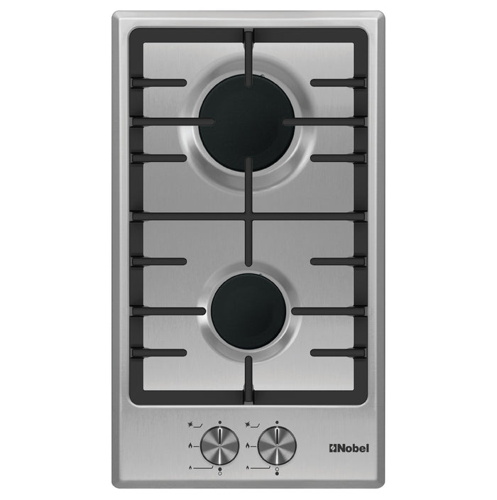 Builtin - Hobs Stainless Steel 30cm 2 Gas Burners NBH3202SSH