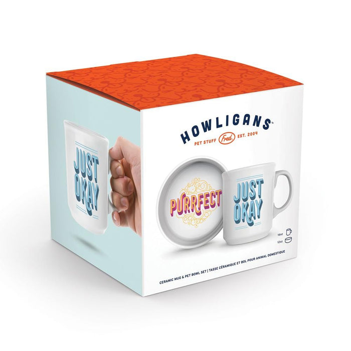 CERAMIC MUG + CAT BOWL SET
