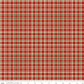 Christmas Greetings - Red Plaid - C17665-RED