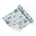 Christmas Village White Base Wrapping Paper