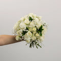 Classic White Flower Bouquet Close Up - Image