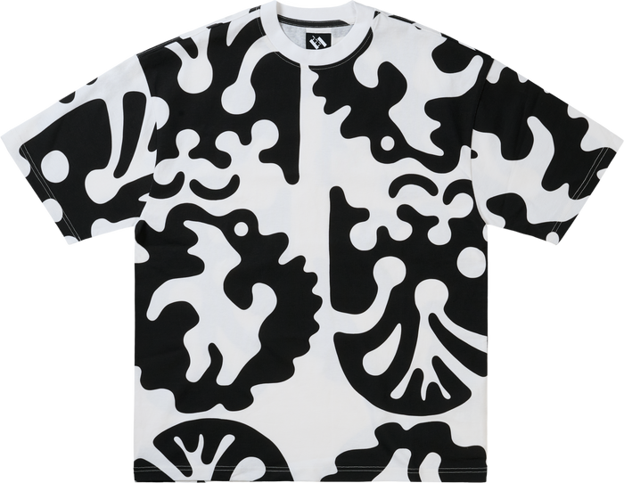 CLOGGED BEAR T-SHIRT BLACK/WHITE
