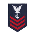 Coast Guard E6 Rating Badge: MARINE SCIENCE TECHNICIAN - Blue