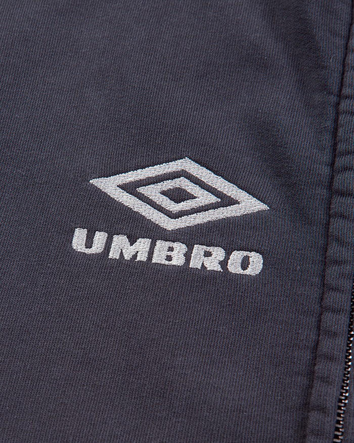Umbro Compact Masked Zip Hoodie Washed Black Sweatshirts Hoodies UBMW0729FA460 BLK0020