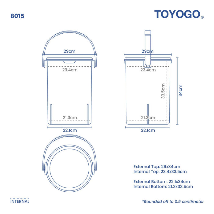 CONTENITORE AIRTIGHT CONTAINER W HANDLE - M (8015)