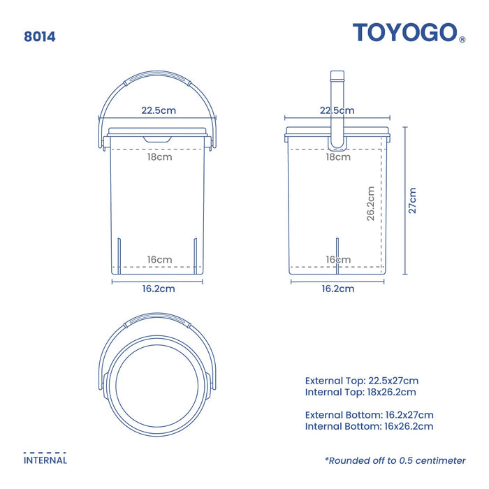 CONTENITORE AIRTIGHT CONTAINER W HANDLE - S (8014)