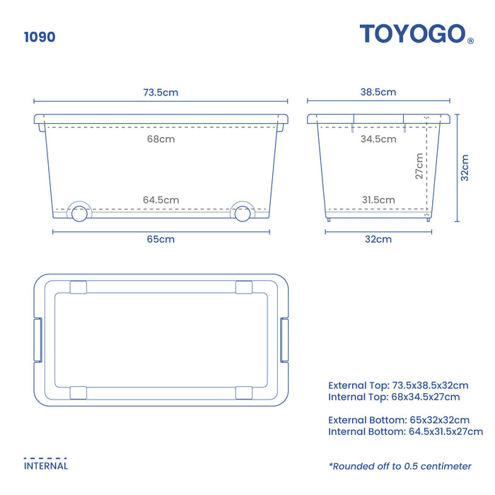 CONTENITORE LONG STORAGE BOX (1090)