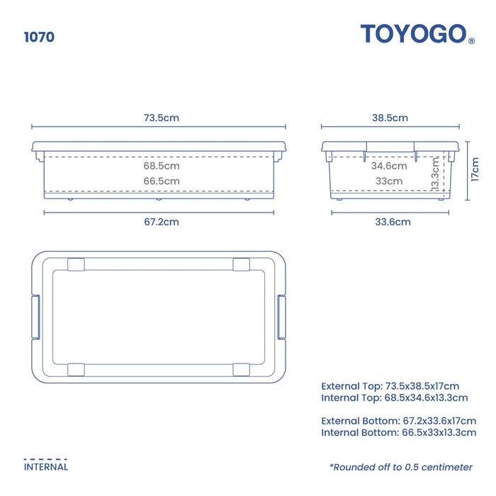 CONTENITORE UNDER BED STORAGE BOX (1070)