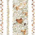 Count On Me - WOODLAND FRIENDS STRIPE - STELLA-DNS3322  WHITE