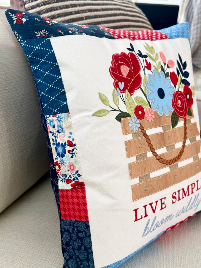 Country Blooms Applique Large-Scale Design