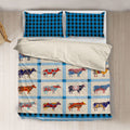 Cow cute pattern print Bedding set sk00001 - myfunfarm - clothing acceessories shoes for cow lovers, pig, horse, cat, sheep, dog, chicken, goat farmer