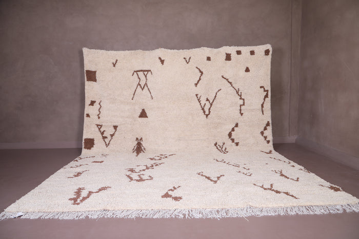 Custom Wool moroccan rug - handmade beni ourain rug - custom moroccan rugs