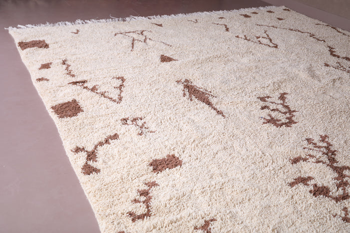 Custom Wool moroccan rug - handmade beni ourain rug - custom moroccan rugs