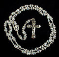 Crystal Bead Rosary with Caps.