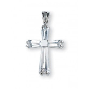 Crystal Zircon Cross Pendant