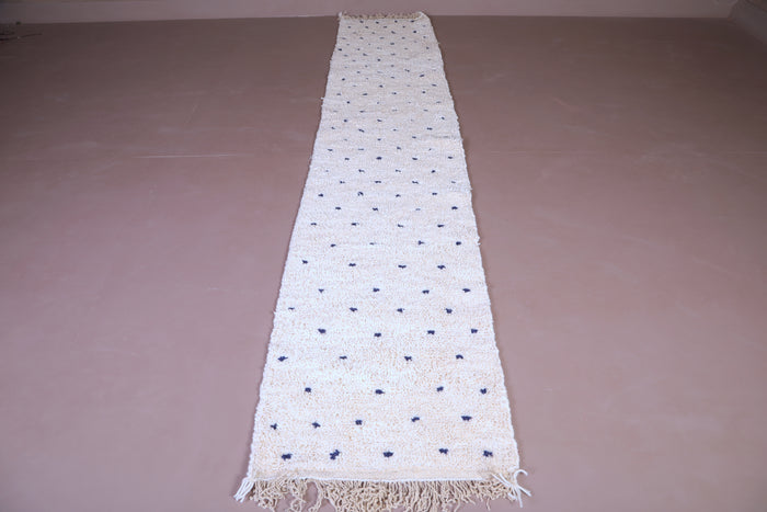 Runner handmade Dotted rug - Custom wool carpet - custom moroccan rugs