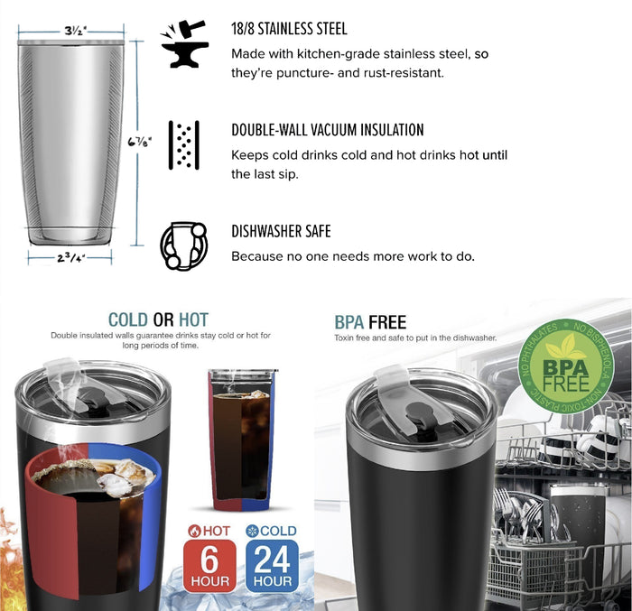 Customize Stainless Steel Tumbler - No coffee No Workee - myfunfarm - clothing acceessories shoes for cow lovers, pig, horse, cat, sheep, dog, chicken, goat farmer