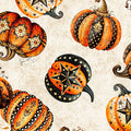 Decorative Pumpkin Toss - Cream - Jeepers Creepers - 2600 31010 E