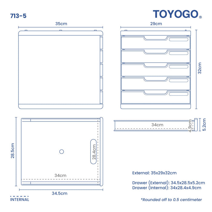 DESKTOP DRAWER (5S) (713-5)