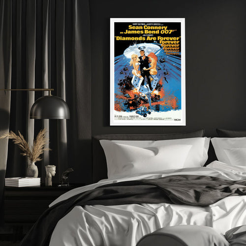"Diamonds Are Forever" (1971) Framed Movie Poster