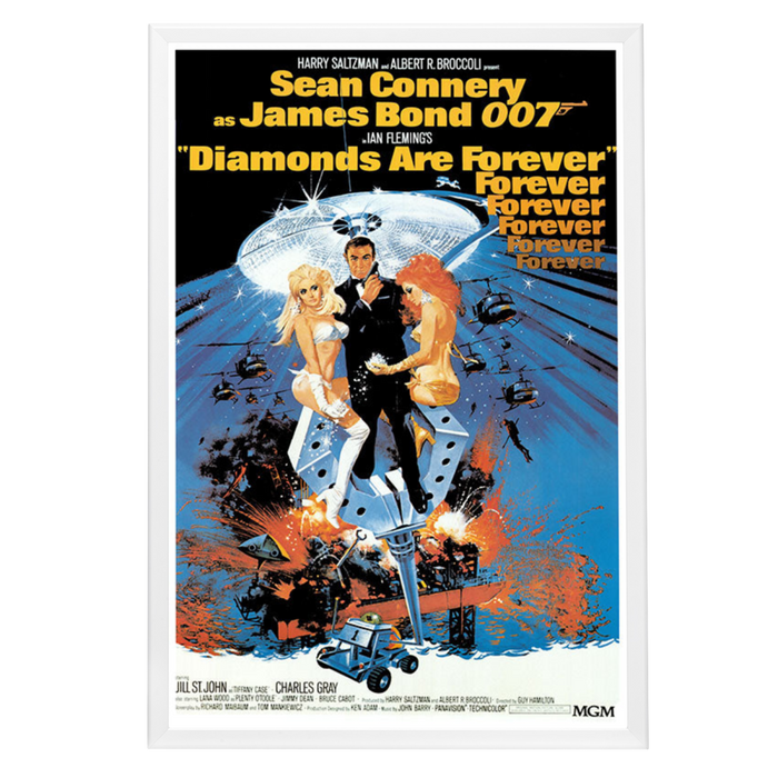"Diamonds Are Forever" (1971) Framed Movie Poster
