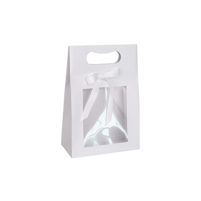 DIE CUT POUCH W/WINDOW AND RIBBON