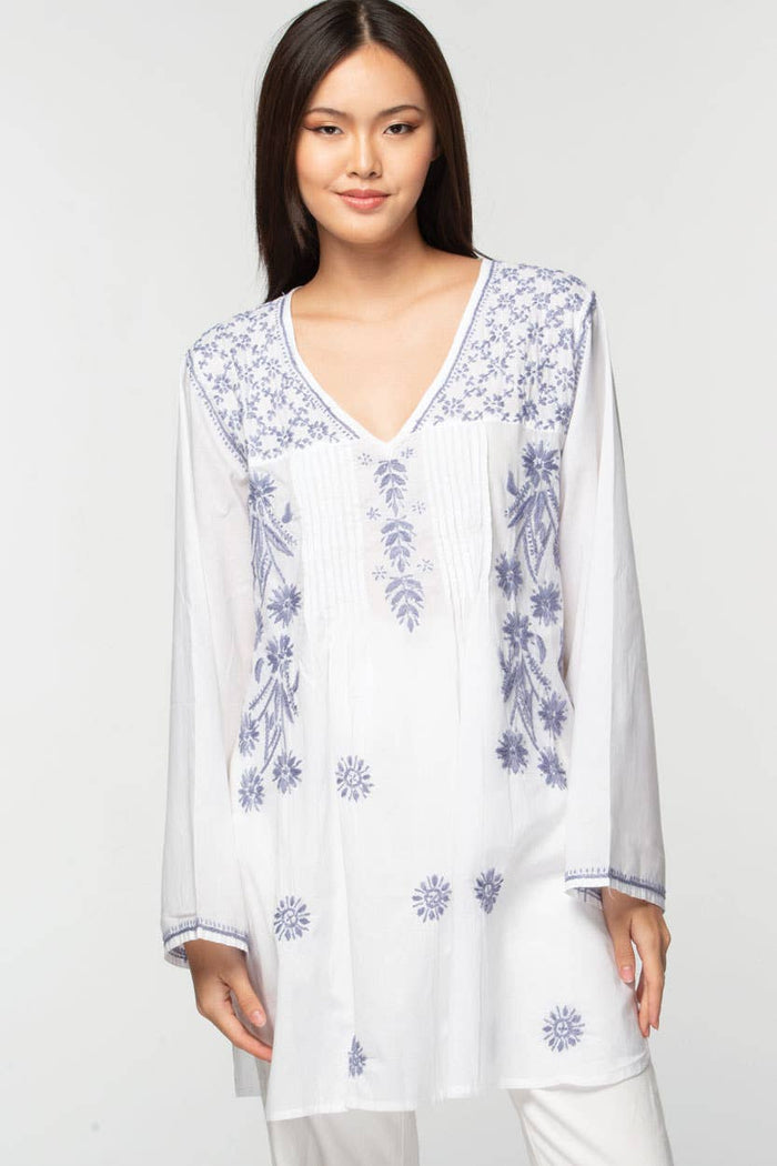 Divya Embroidered Cotton Tunic
