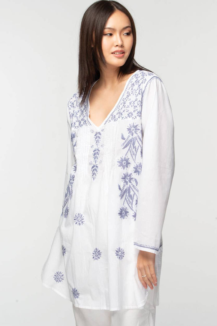 Divya Embroidered Cotton Tunic