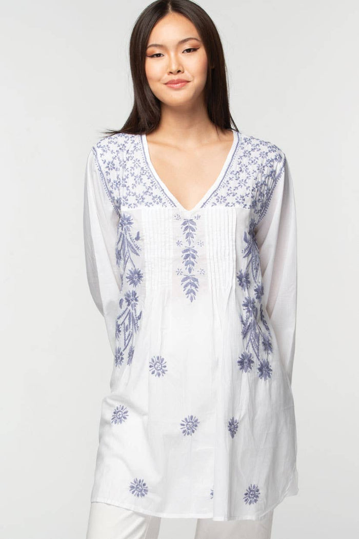 Divya Embroidered Cotton Tunic