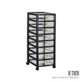DOCUSTA 8 TIER STORAGE DRAWER W WHL (701-8)