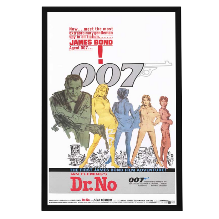 "Dr. No" (1962) Framed Movie Poster