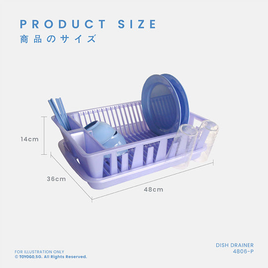 DRY SMART DISH DRAINER W TRAY (4806P)