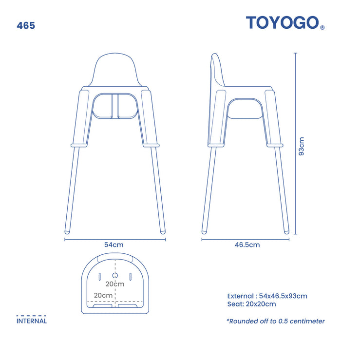 DUAL CHILDREN HIGH CHAIR (465H)