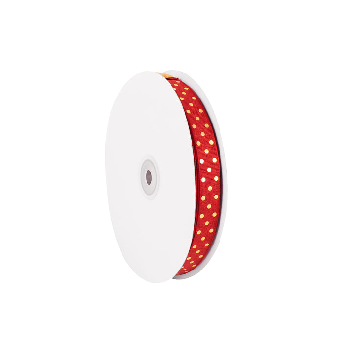 ELEGANT RIBBON WOTH GOLD DOTS