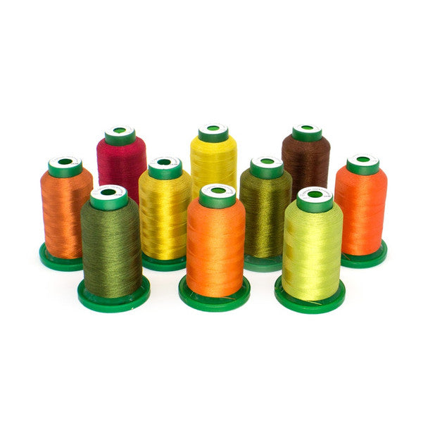 Exquisite Polyester 10 Color Thread Kit - Fall