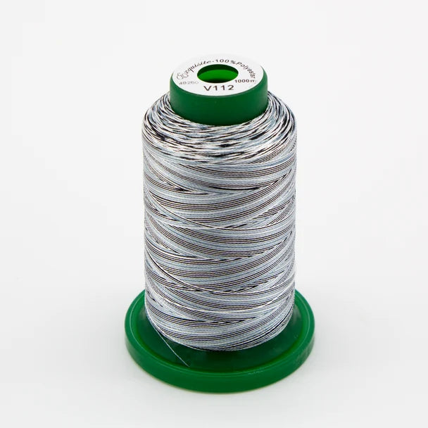 Exquisite® Variegated Thread - V112 Salt' N Pepper
