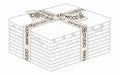 Fat Quarter Kimberbell Basic White on White, 10pcs/bundle