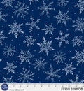 First Frost - Dark Blue Snowflakes - FFRW-6298-DB