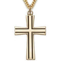 Flared cross necklace