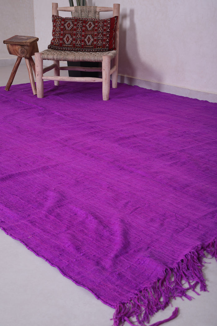 Moroccan Purple Rug - Flat Woven Berber Rug - Custom Rug - custom moroccan rugs