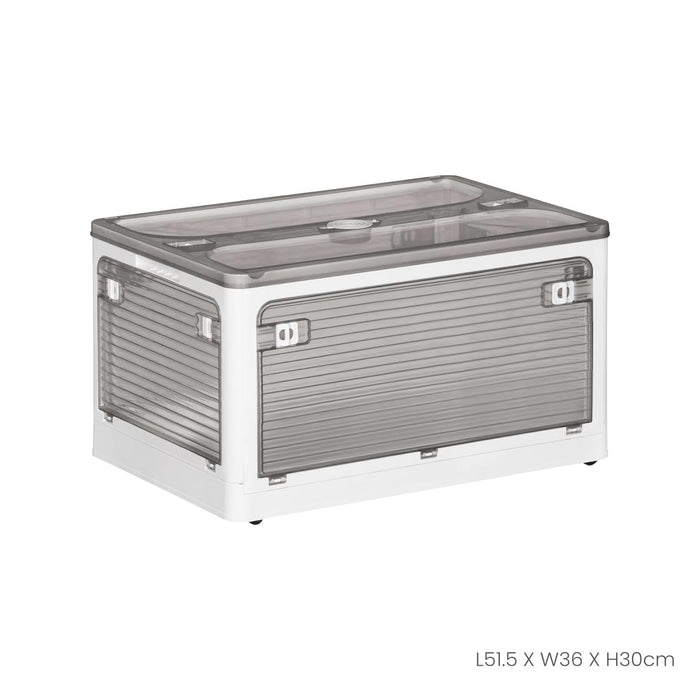 FOLDABLE STORAGE BOX W COVER 515X360X300 (VNB9003)