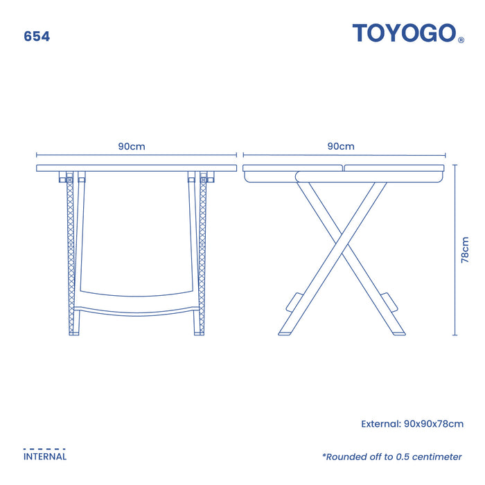FOLDABLE TABLE SQ (654)