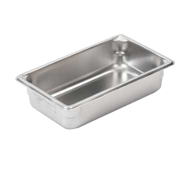 Food Pan, 1/3 size, 4" deep, 4.1 qt capacity - 1 ea