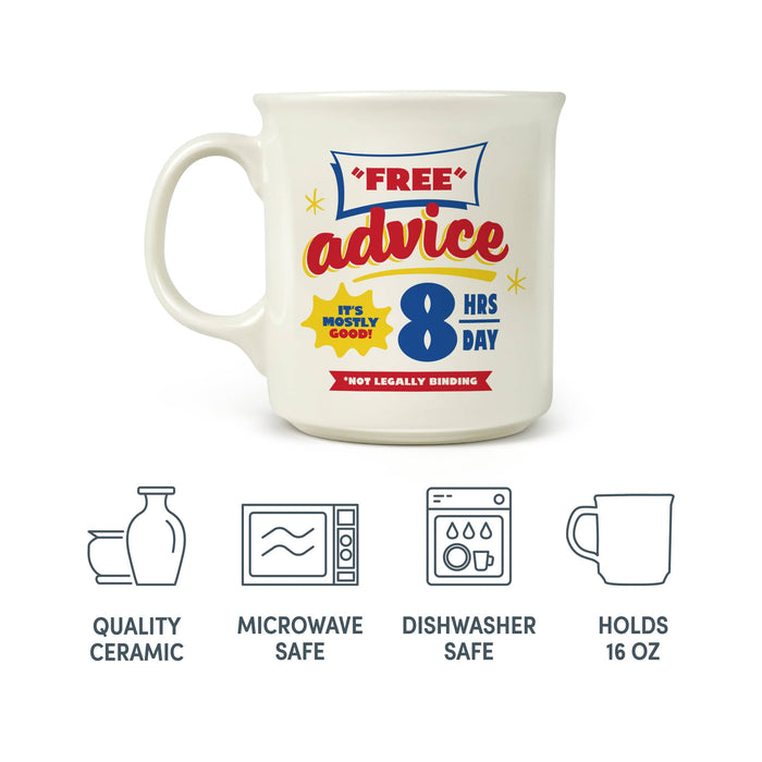 "FREE ADVICE" MUG