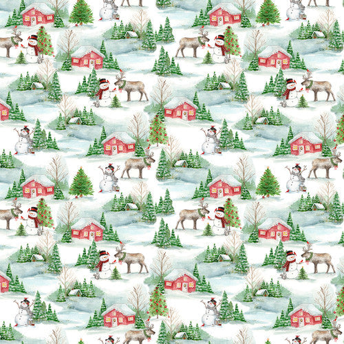 Frosty Hollow - Snowy Hollow Scenic White - 24601-WHT
